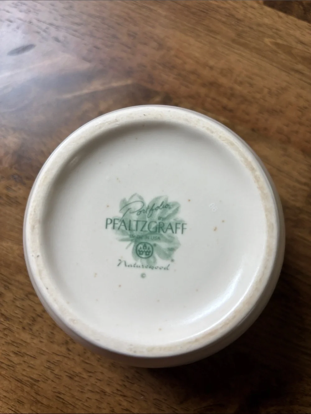 Vintage Pfaltzgraff “Naturewood” Sugar Bowl Cottagecore
